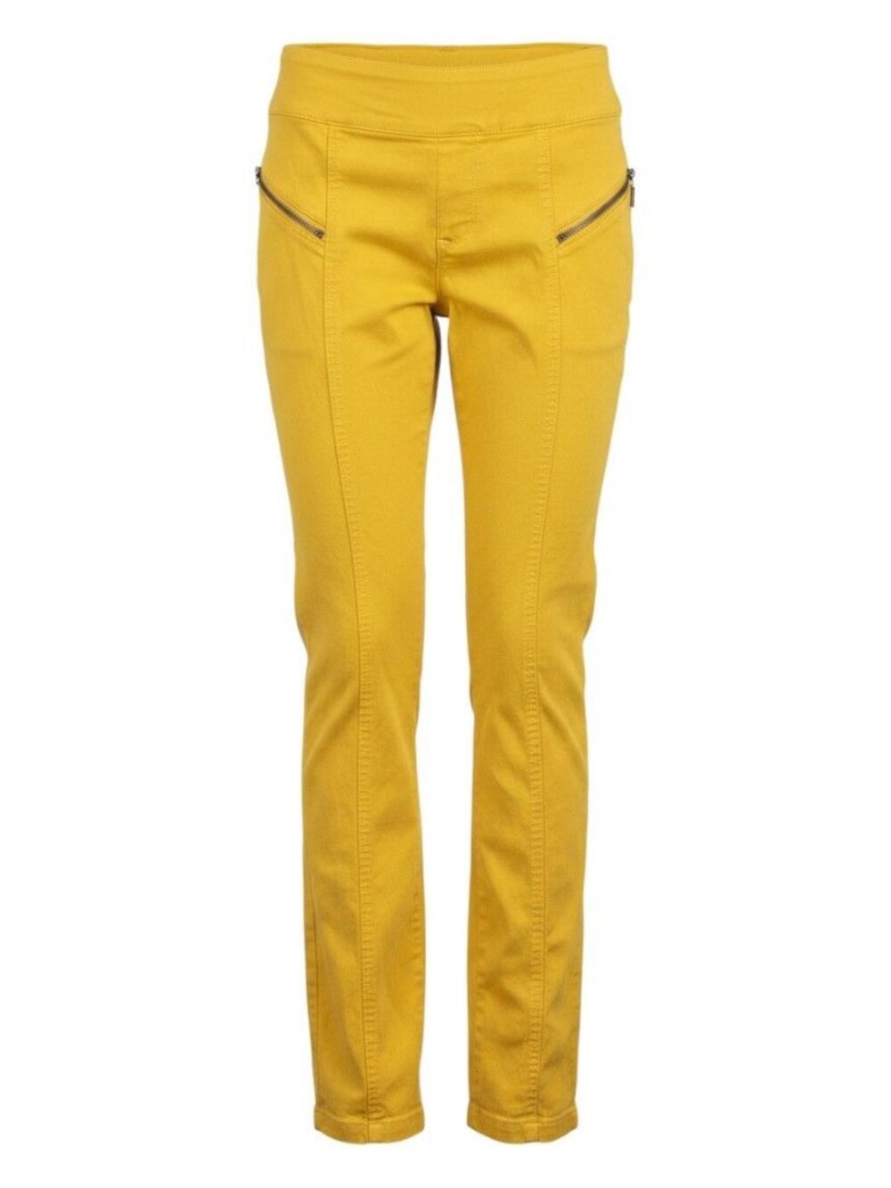 INC International Concepts Women's Yellow Skinny Pants Zipper Pockets Size 2